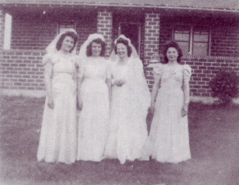 Rosie's Wedding 1943 - Amanda, Ann, Rose & Helen